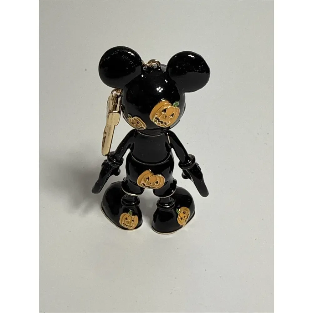 Disney Mickey‎ Mouse Black Orange Jack-O-Lanterns Keychain Charm Baublebar NIB - Picture 5 of 5